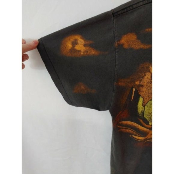 Vtg 1995 Wile E Coyote Road Runner Looney Tunes All Over Print Signal Artwear MD - Picture 10 of 11